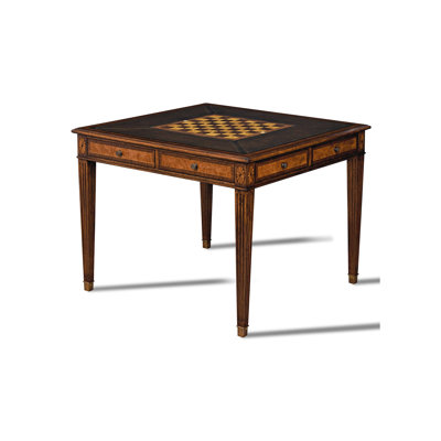 Scarborough House Maitland-Smith 38 L Chess and Checkers Game Table with Chairs
