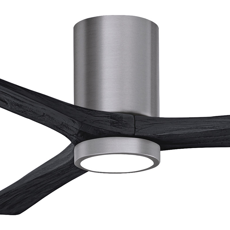 Irene LED Ceiling Fan, Matte Black, Brushed Pewter, 60"