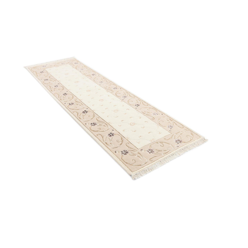 Tapis de couloir beige Indira
