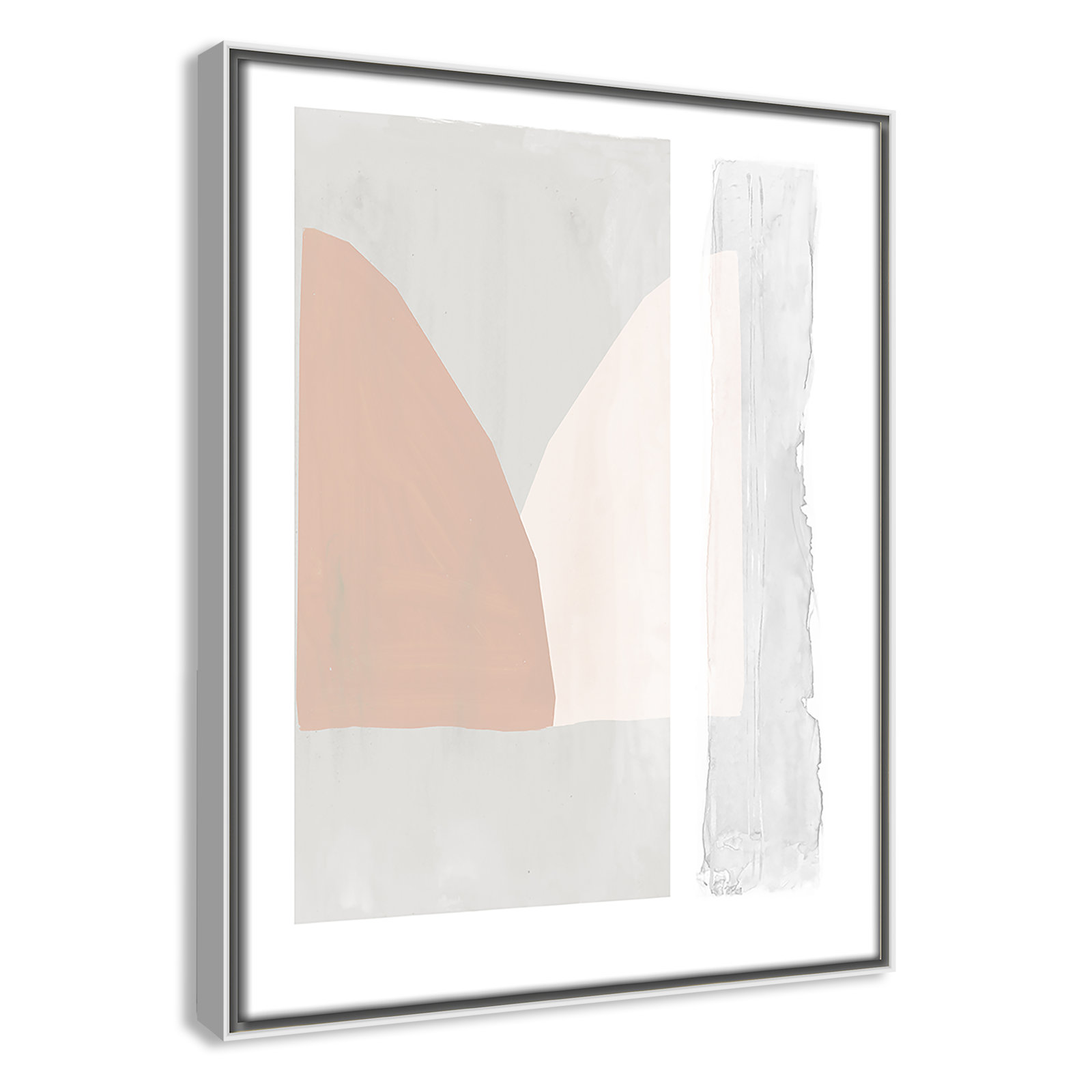 Lora "Soft And Light" Print by Tom Reeves, 15.5" H x 12.5" W x 2" D, White Framed Canvas