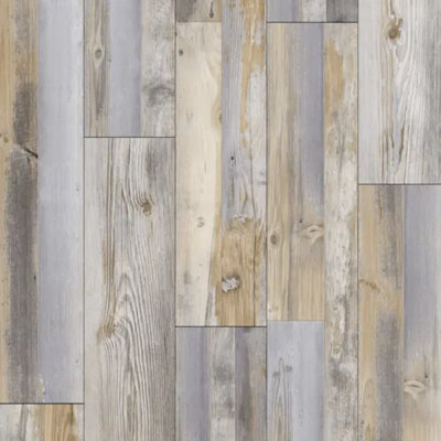 Plancher de vinyle imperméable 7 po x 48 po x 5 mm Silverlake