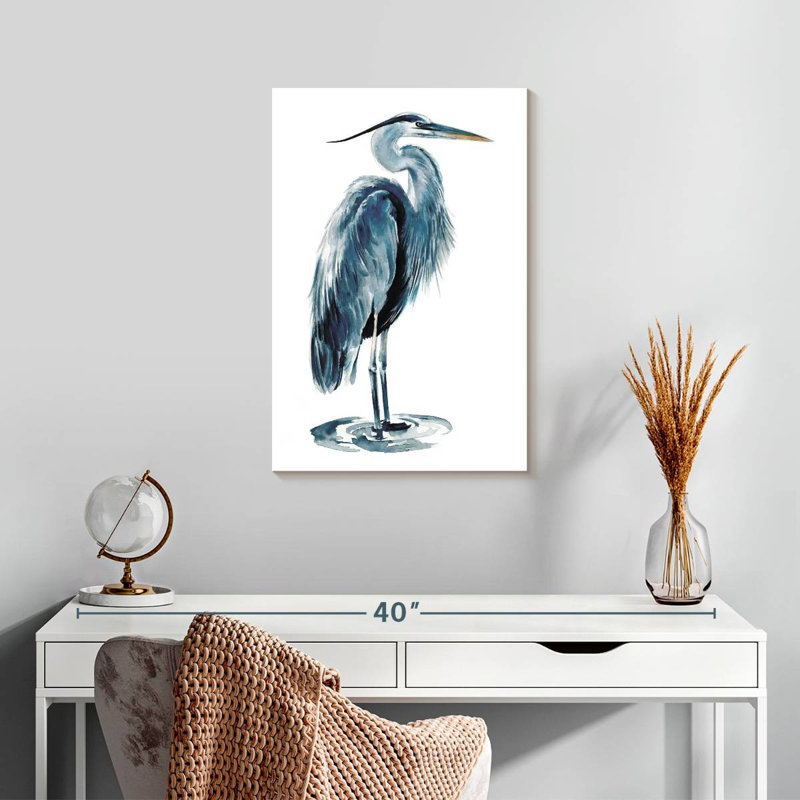 Brampt Blue Blue Heron I, 24" H x 16" W