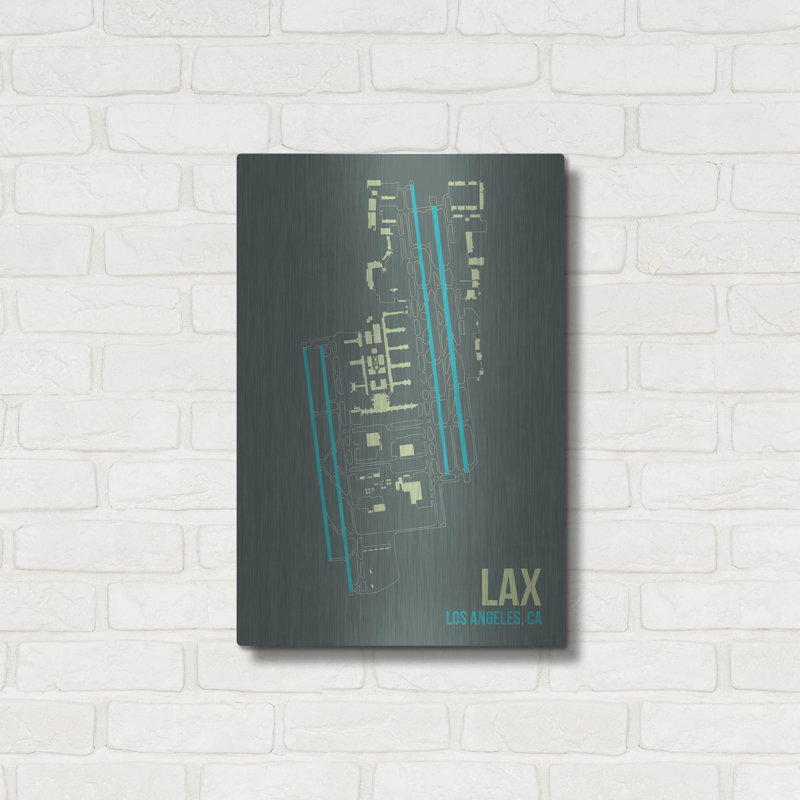 "LAX" par O8, à gauche, H 24 po x l 16 po