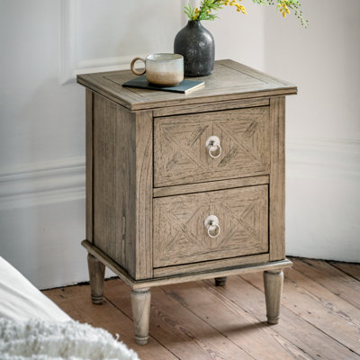Mandie 50cm W Solid Wood Bedside Table