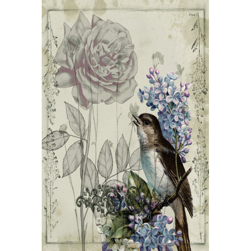 Mauve Melody III - Wrapped Canvas Print, 46cm H x 30cm W x 3.8cm D