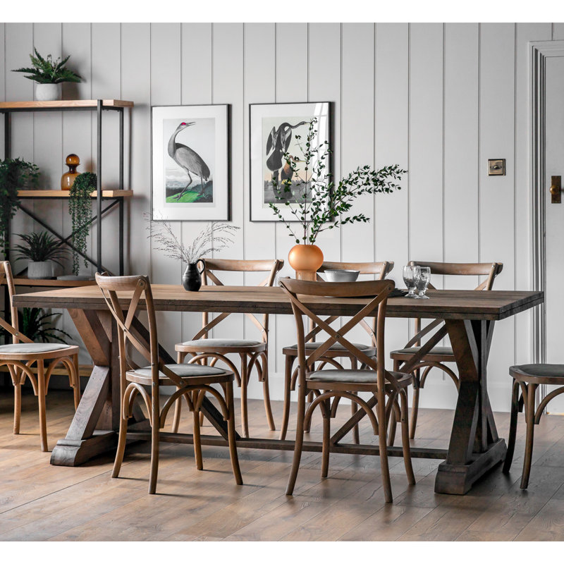 Schlosser Solid Wood Dining Table, 76cm H x 100cm W x 220cm L