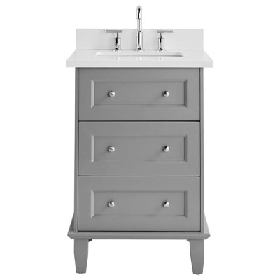 Nora 24" Freestanding Standard Single Bathroom Vanity with Top
