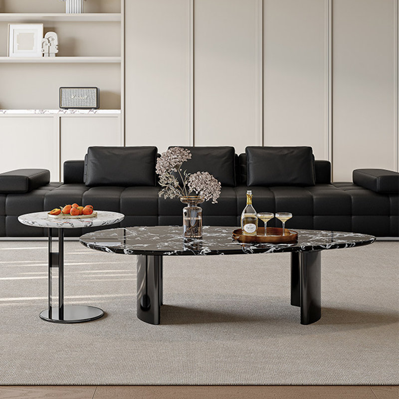 Standridge, H 15,7 po x L 51,2 po x l 27,6 po, Noir / blanc