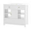 Meuble-lavabo moderne blanc avec lavabo, fabrication en bois massif, conception peu encombrante