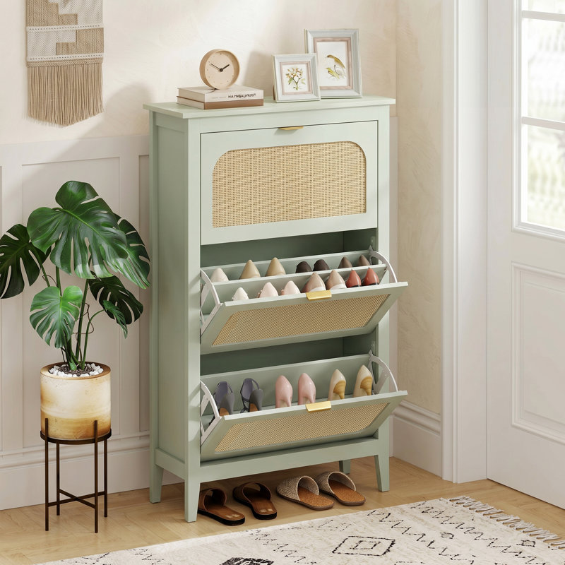Shoe Storage Cabinet, 131 cm H x 80 cm W x 24 cm D