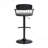 Adjustable Black Wood Bar Stoolwith Black Metal-2120590445