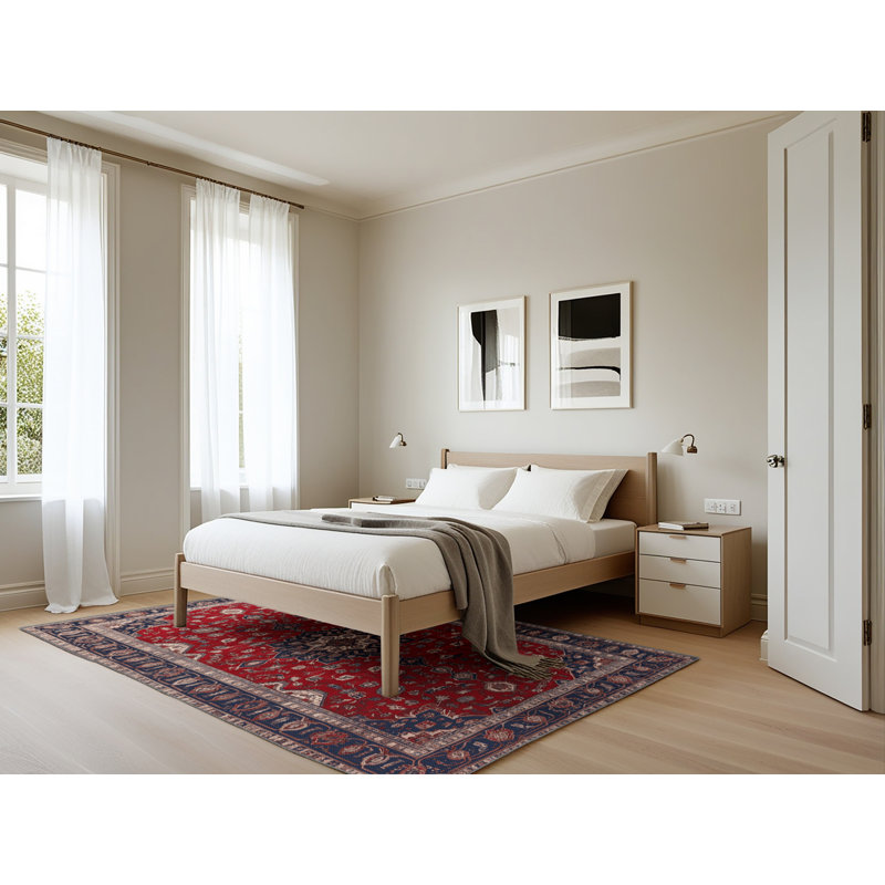 Tapis brun lavable à la machine, Rectangle 5 pi x 7 pi