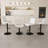 Swivel Bar Stools With Adjustable Height (35.03-43.7 Inches), Backrest, And Soft Knit Fabric - Ideal For Kitchen Island, Bar Counter, Dining Room(Set Of 2)-62781682