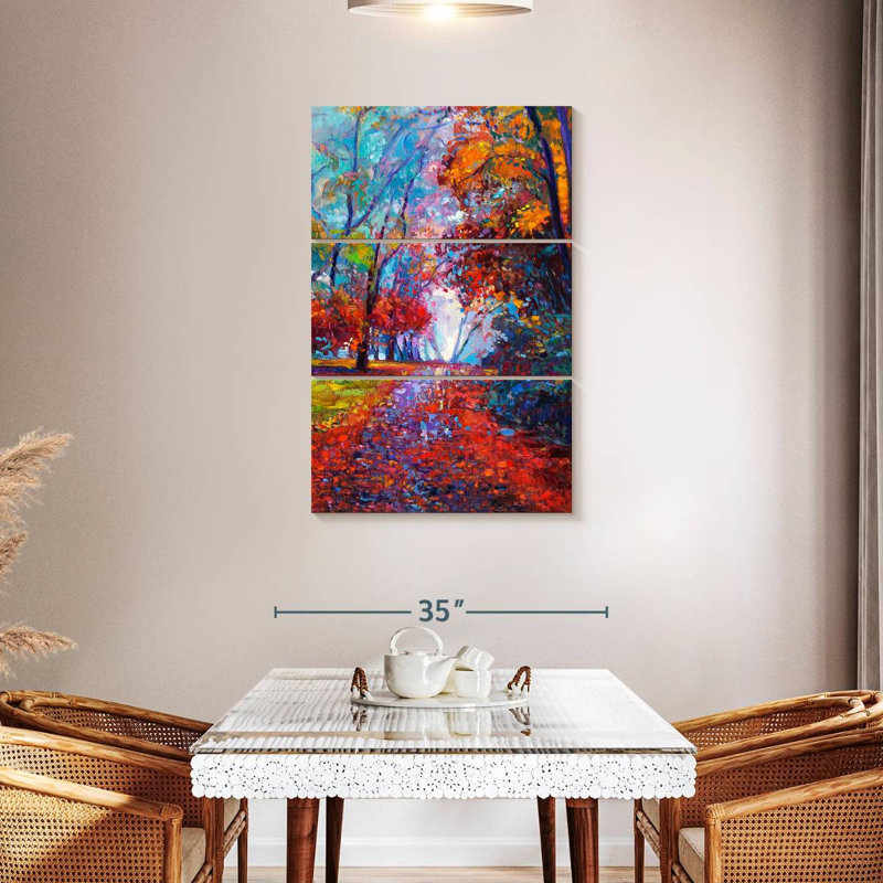 Alvord écarlate automne, H 45 po x l 28 po