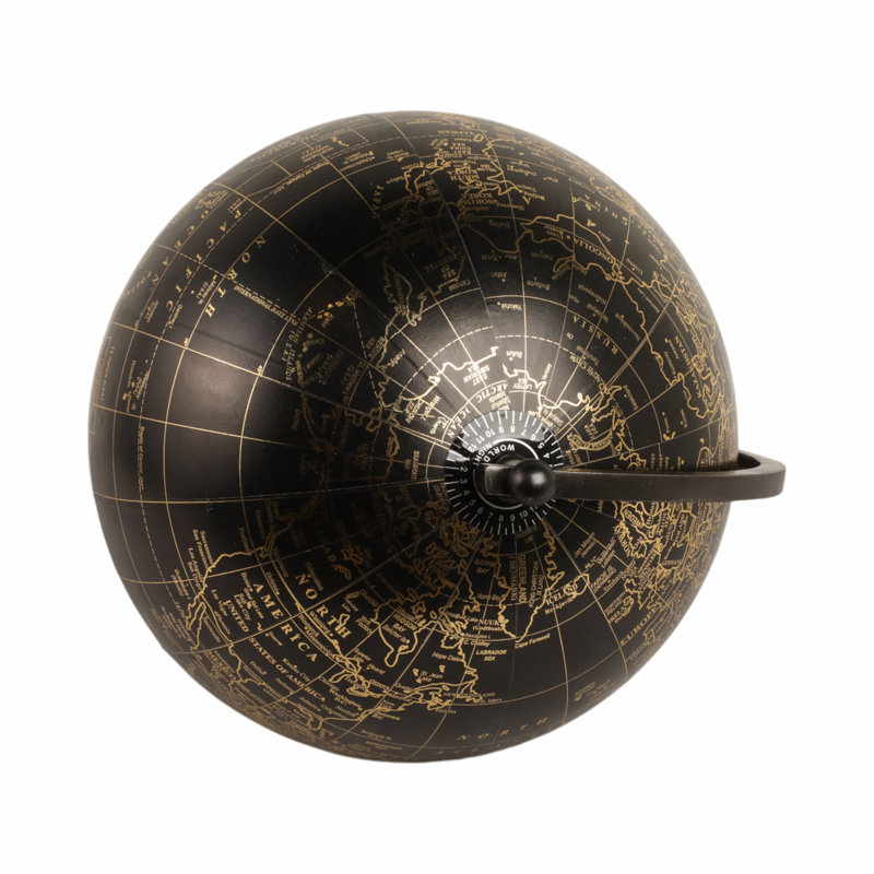 22" Rally Large Metal Globe, 22" H x 13" W x 13" D