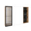 Armoire de toilette 41,7 po avec rangement, armoire à pharmacie murale avec porte miroir, tablettes réglables en verre