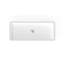Lavabo de salle de bain encastré en résine blanc mat Badeloft 39,4 po x 16,7 po UB-05-XL-M-71992049