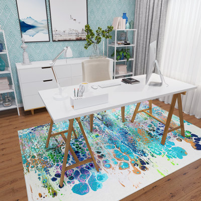 Chenille Abstract Indoor/Outdoor Rug