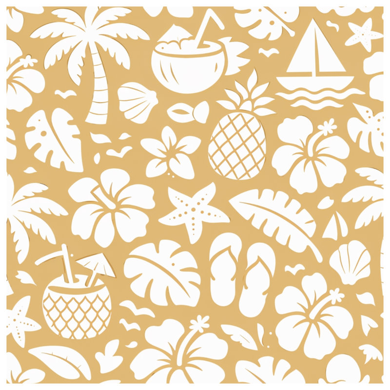 Coussins décoratifs Tropical Beach, 18 x 18 inches