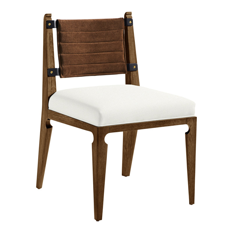 Thom Filicia Home Gifford Side Chair, Havana, Kempsey Sheepskin