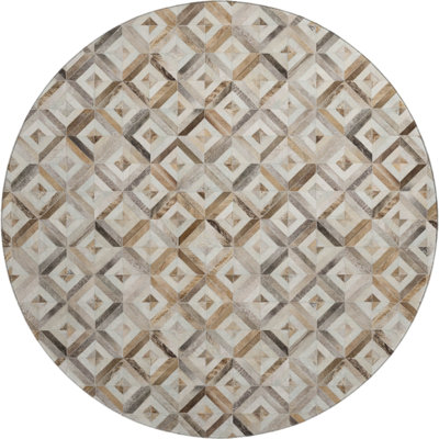 Premium Machine Washable Lewes AMF102 Gray Rug