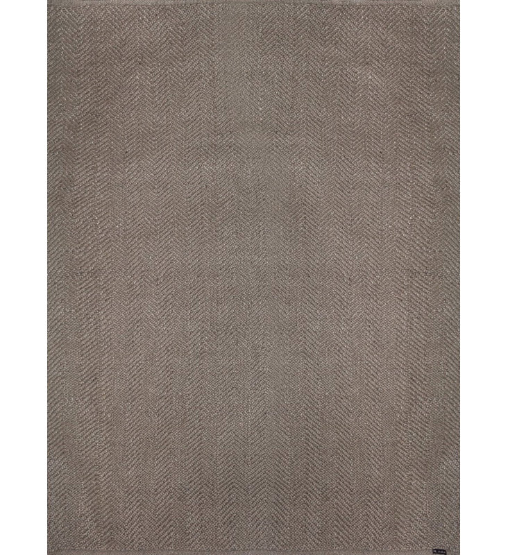 Varcha Hand Loomed Chevron Area Rug in Cappuccino/Taupe, Rectangle 9' x 12'