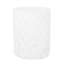 Table d'appoint d'extérieur en béton léger, de forme géométrique simple, base, sans assemblage, l 15,51 po x P 15,51 po, design moderne blanc, pièce fonctionnelle, hauteur 18,55 po, antique