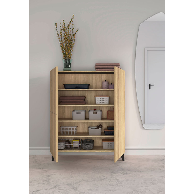 16 Pair Shoe Storage Cabinet