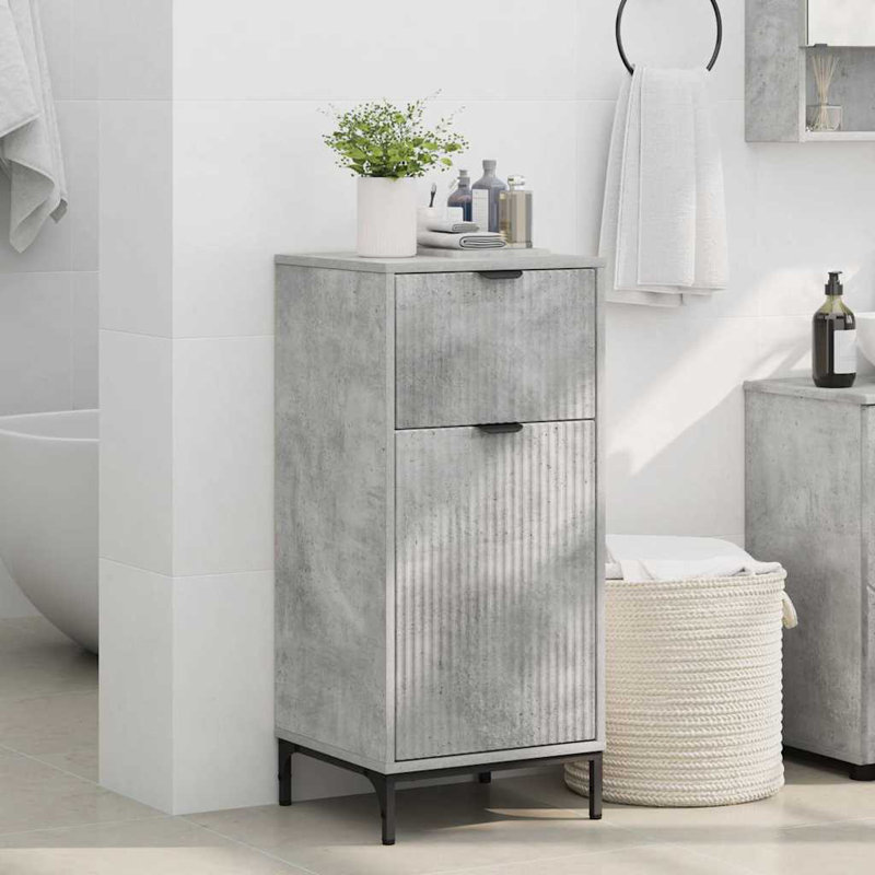 Bathroom Cabinet, Concrete Grey