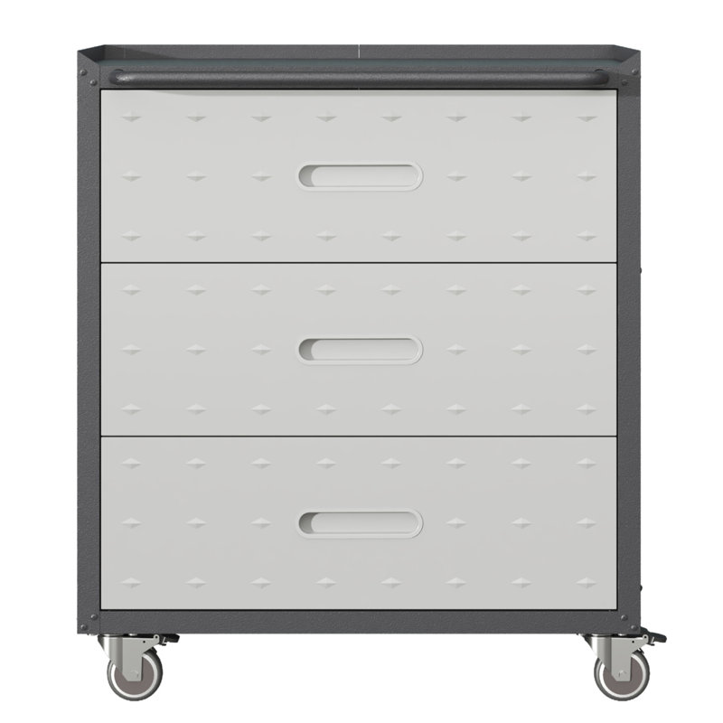 Heavy-Duty Metal Storage Cabinet With Wheels -Tool Cabinet  Garage, Office, And Home Organizer Solutions,