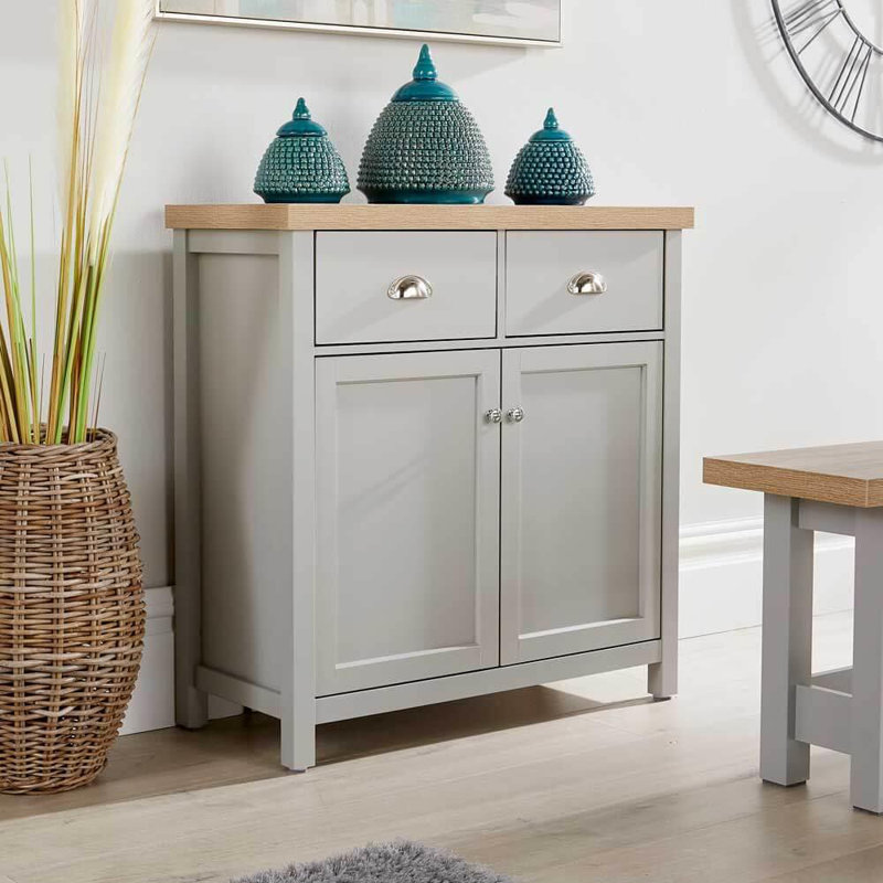 Barneys 79cm Sideboard, Grey/Oak