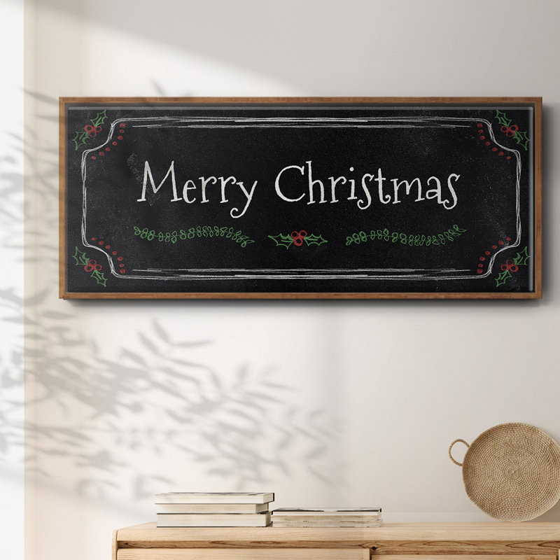 Merry Christmas - Toile encadrée, H 20 po x l 50 po
