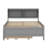 Full Size Bed With Twin Trundle, Wood Platform Bed With Bookcase Headboard And Storage Drawers-1910859288
