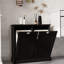 Armoire de trieur de linge durable et élégante avec deux compartiments pour une organisation efficace et un design moderne