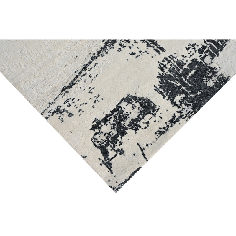 Tapis rectangulaire noué à la main, Rectangle de 5 pi x 8 pi