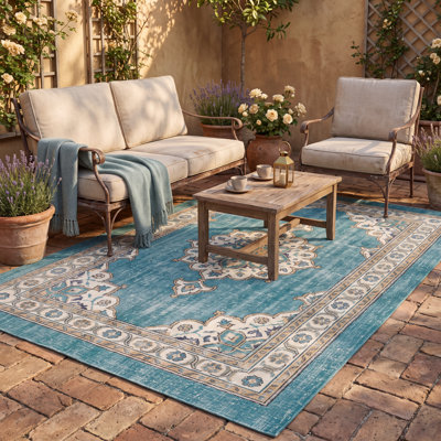 Tapis Carbonado de style vintage bleu marine, or et gris, antidérapant, à poils courts, pour l'intérieur et l'extérieur, adapté aux animaux de compagnie, salon, chambre, salle à manger, entrée, couloir, bureau, lavable