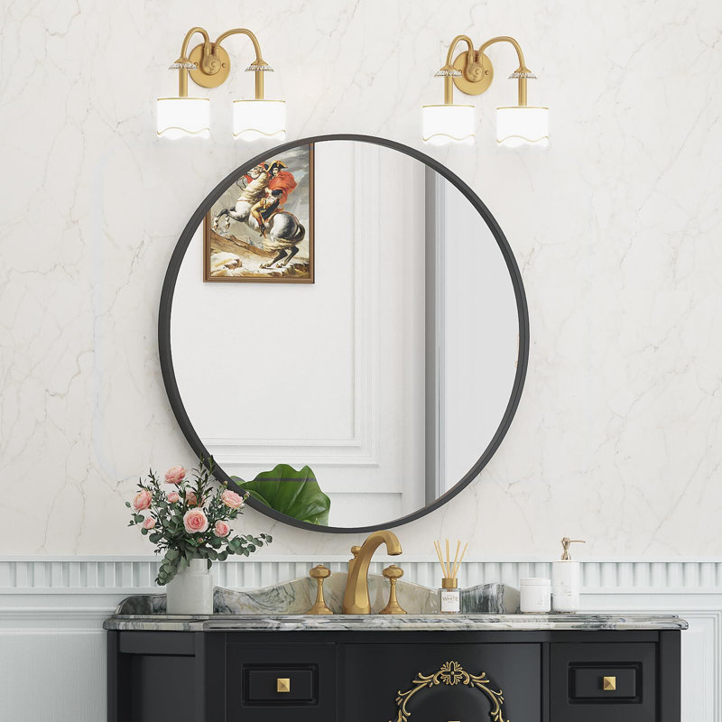 Miroir encastré Javiair, H 40 po x l 40 po x P 0,98 po