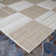 Tapis intérieur / extérieur beige / ivoire à motif géométrique tissé à plat Iristine