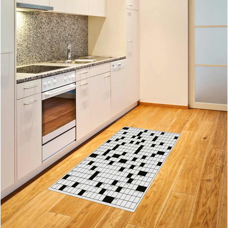 Word Search Game High Density Long Fiber Poly Threads Decorative Area Rug Carpet, Rectangle 2'7" x 5'