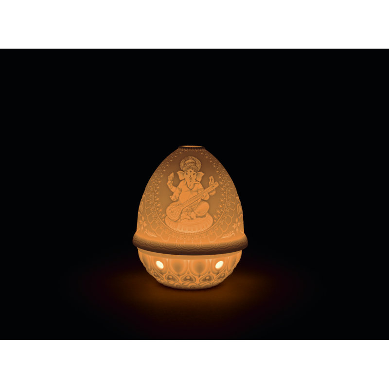 Lithophane Veena Ganesha 4.72" Novelty Light