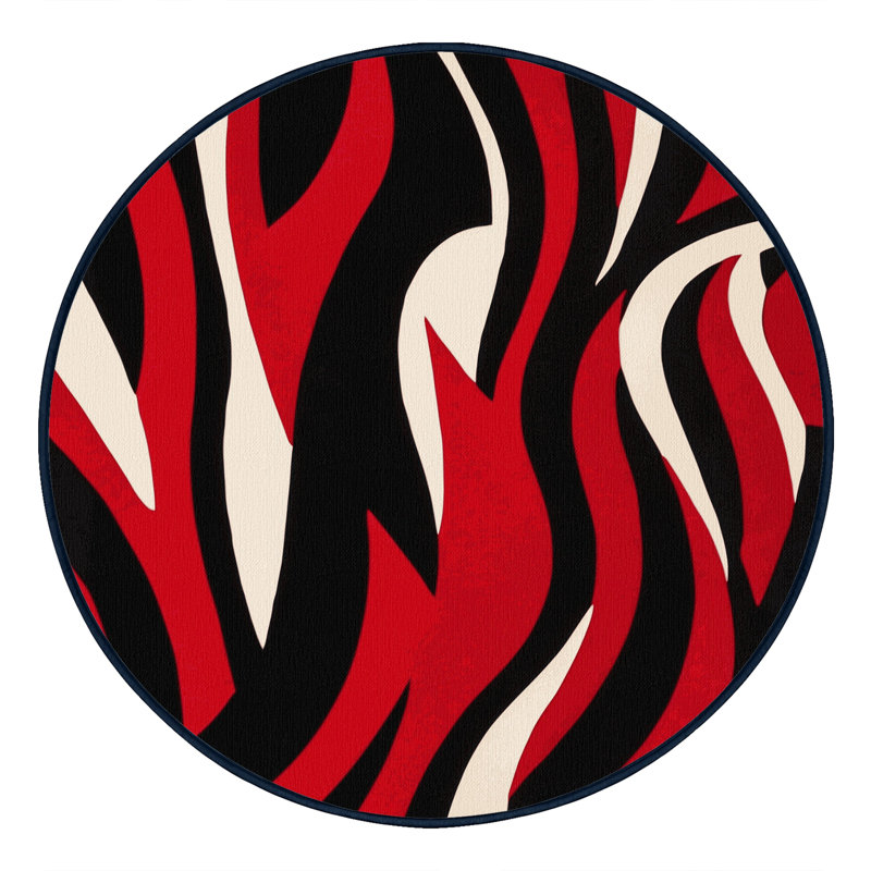 Cerise Sparks Rug, Round 7'