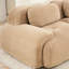 Velours côtelé de chameau et coin avec coussins, aucun assemblage requis, accoudoir incurvé, ergonomique multi-angle réglable, siège en éponge haute résilience 32D, siège et repose-pieds élargis, profondeur de 36,22 po,