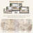 Washable Retro Abstract Rug, Stain Resistant Carpet for High Traffic Areas-129165160