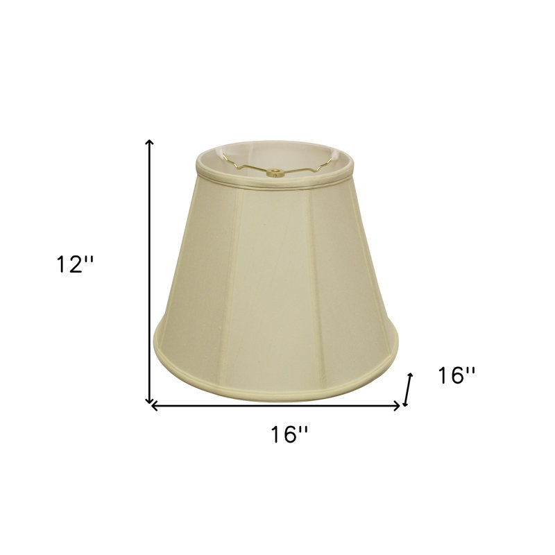 Abat-jour cloche 16 po, Ivoire ivoire