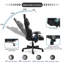 Blue Elephant Adjustable Reclining Faux Leather Swiveling PC & Racing Game Chair-1746513324