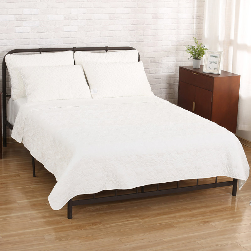 Courtepointe simple Rachel, Blanc