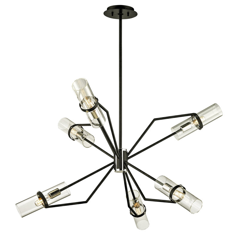 Raef 6 - Light Chandelier, 21.75" H x 36" W x 36" D