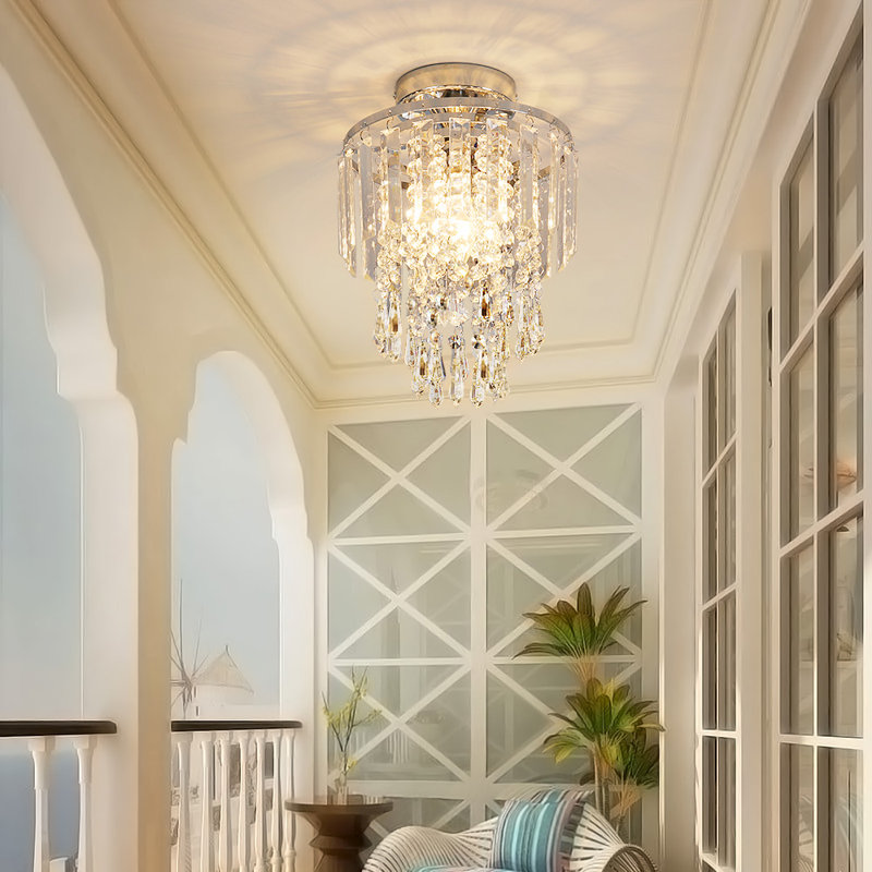 Nayeli Chrome Flush Mount