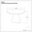 Table basse ronde à piédestal moderne en bois d'acacia massif l 30 po Winnie-926772235