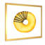 Donut jaune avec chocolat - peinture sur toile-67417878-67417887